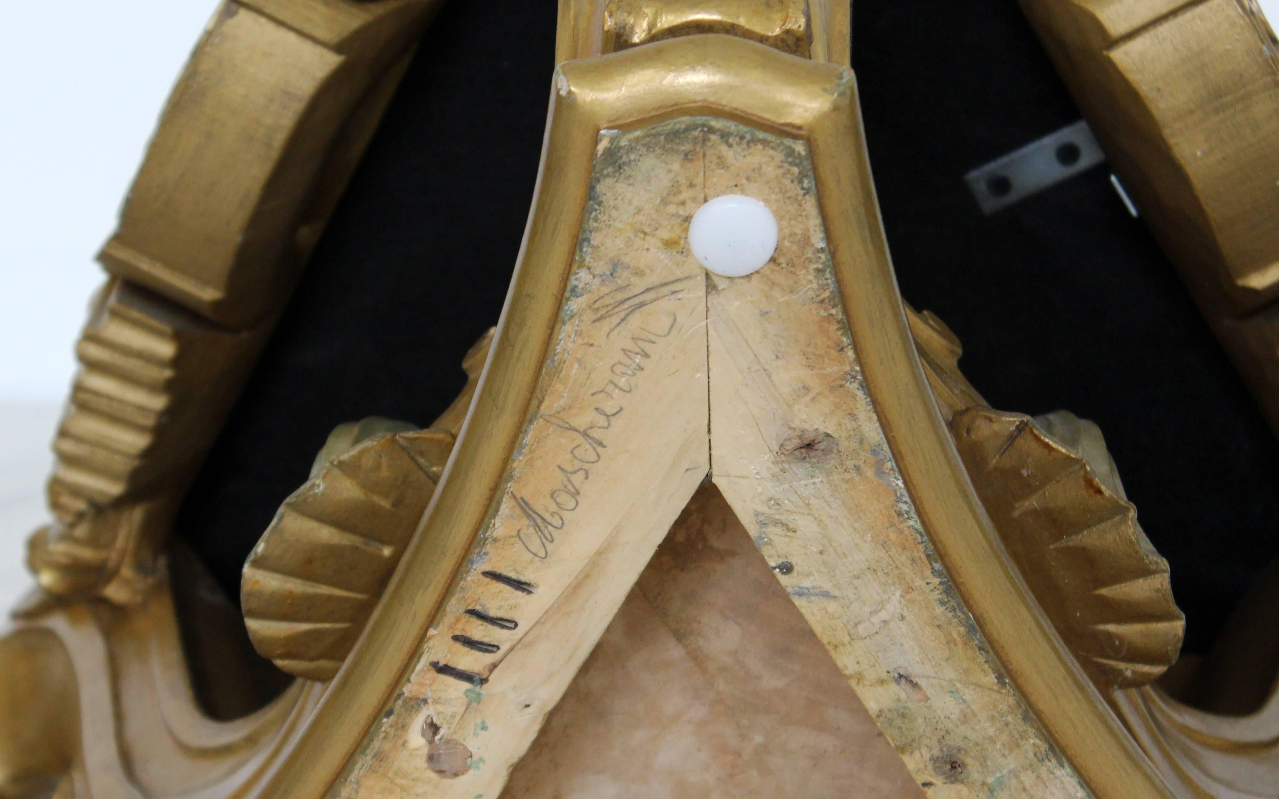 Art Deco Rococo Tabourets Foot Stools Italian Signed Mascheroni Gold Gilt, Pair 6