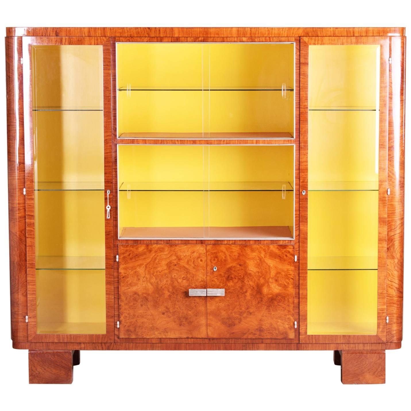 Art Deco Palisander Display Cabinet