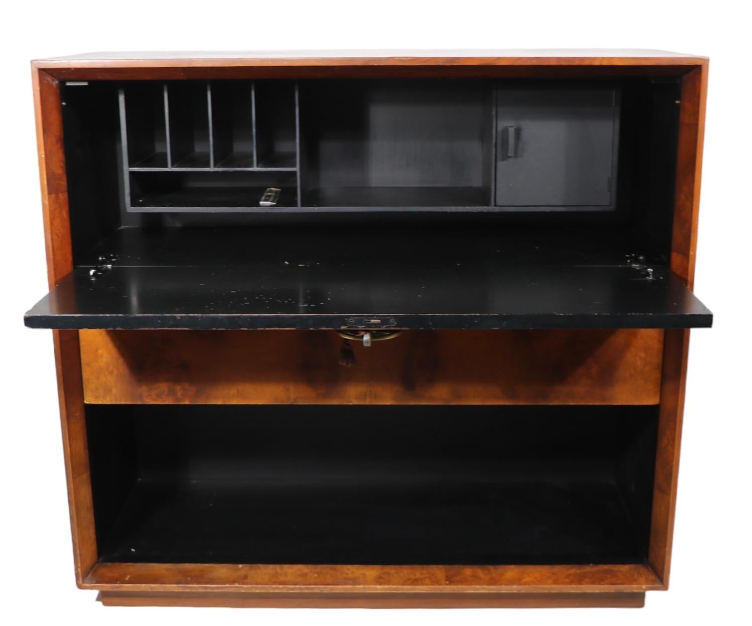 Art Deco Palladio Fall Front Desk by Gilbert Rohde for Herman Miller c. 1940’s For Sale 1