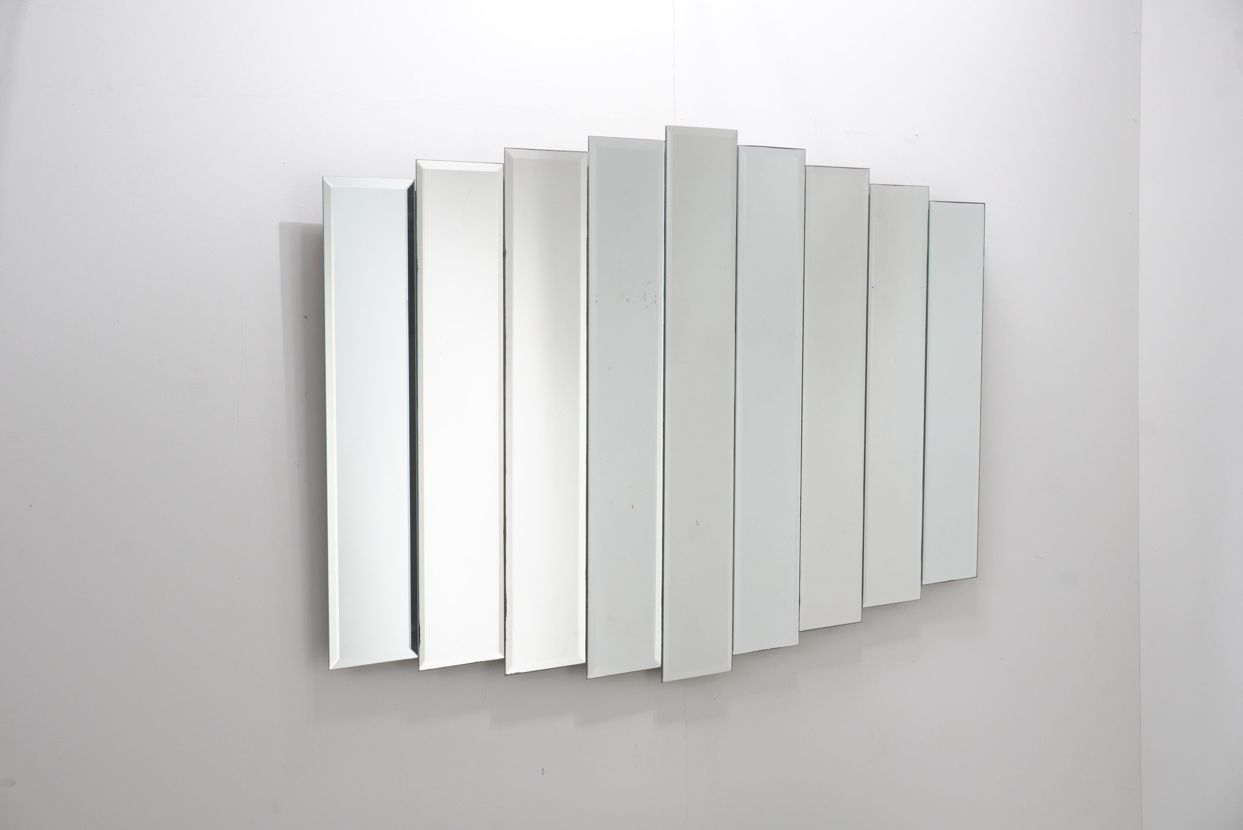 Unknown Art Deco Paneled Wall Mirror