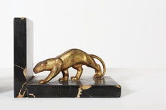 Art Deco Panther Bookends, Ca.1930