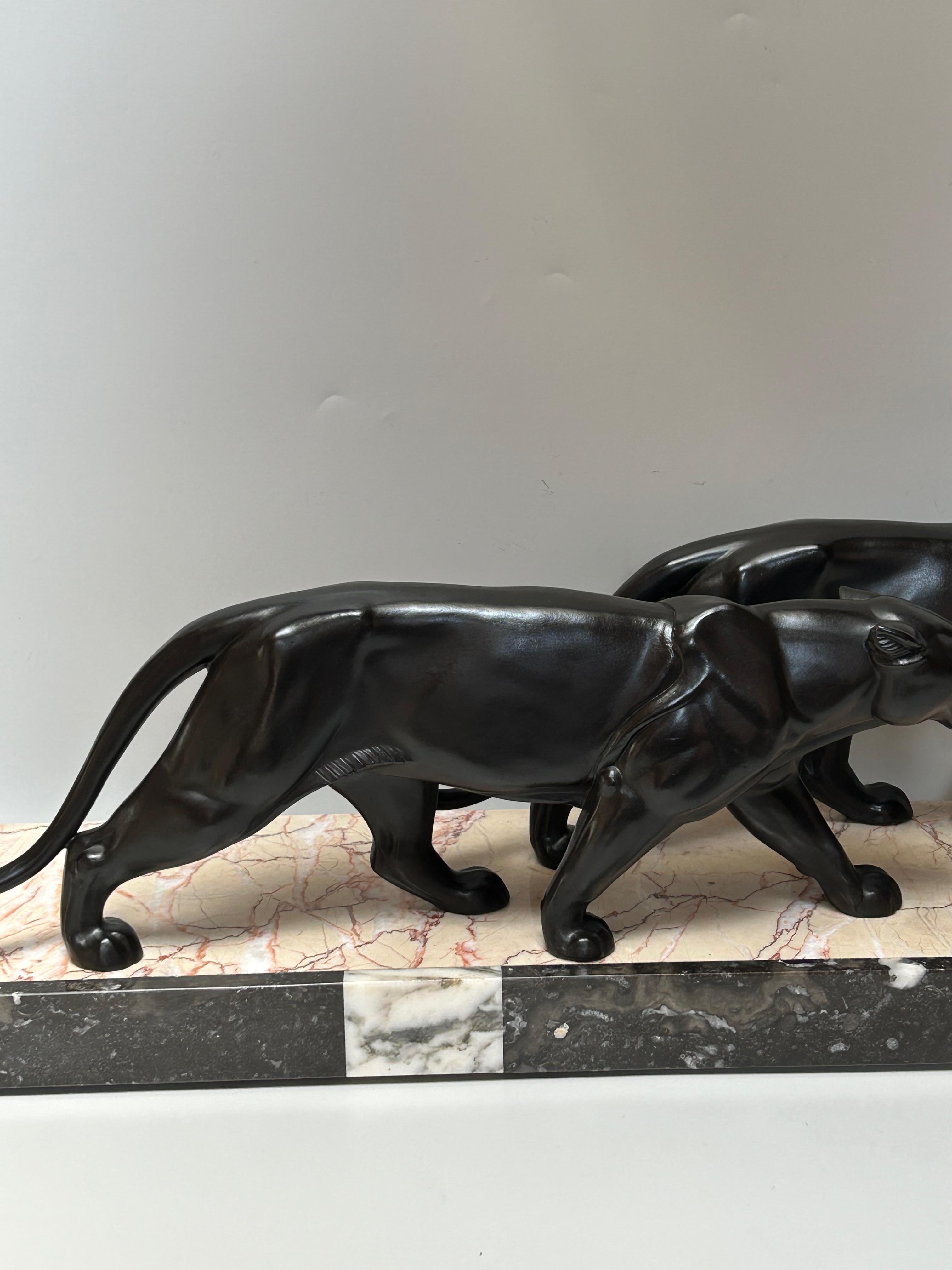Panthère Art déco par Leducq en vente 5