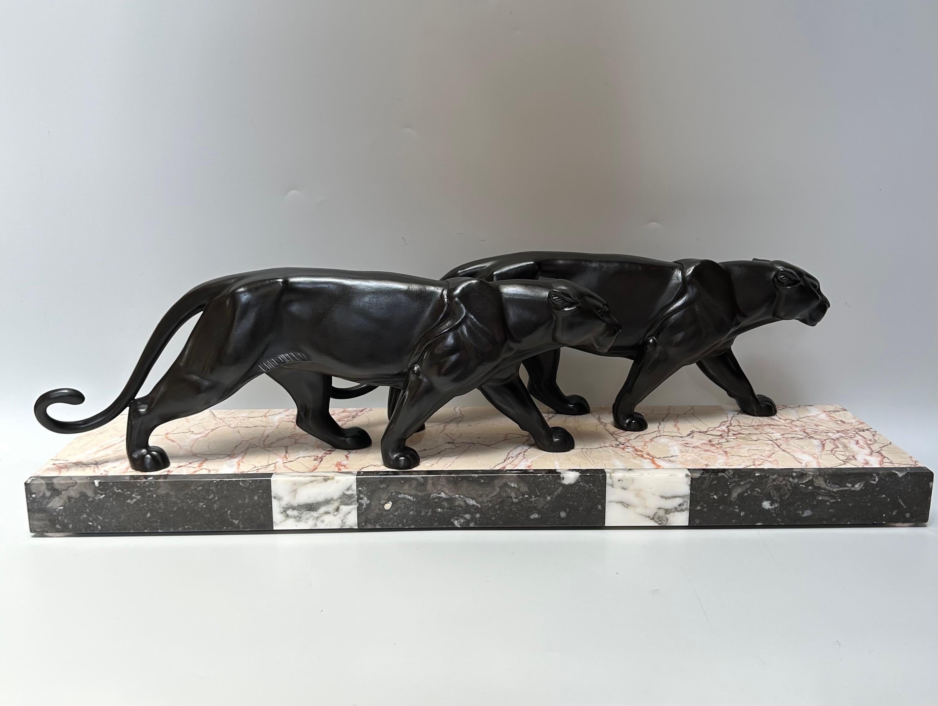 Panthère Art déco par Leducq en vente 6