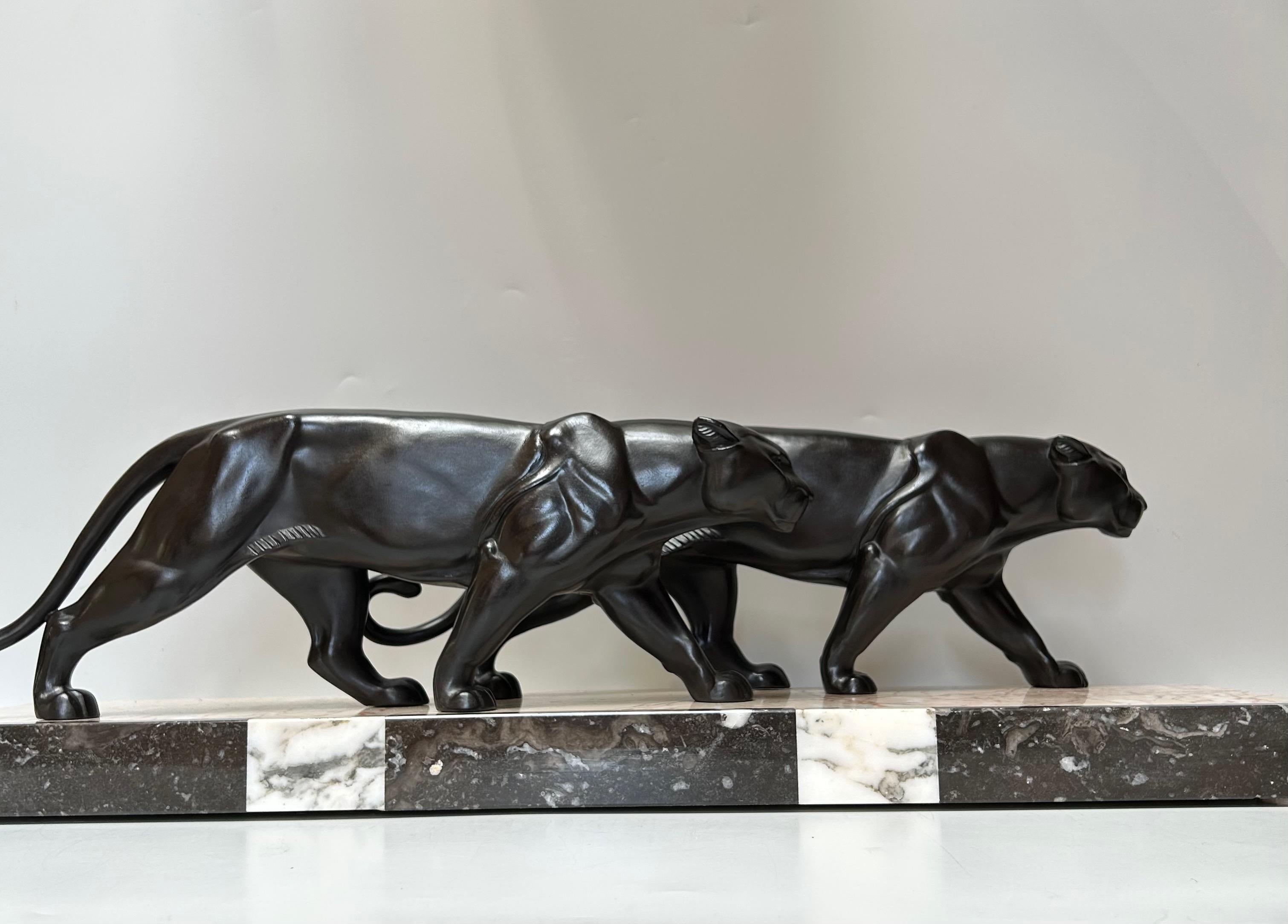 Panthère Art déco par Leducq en vente 7