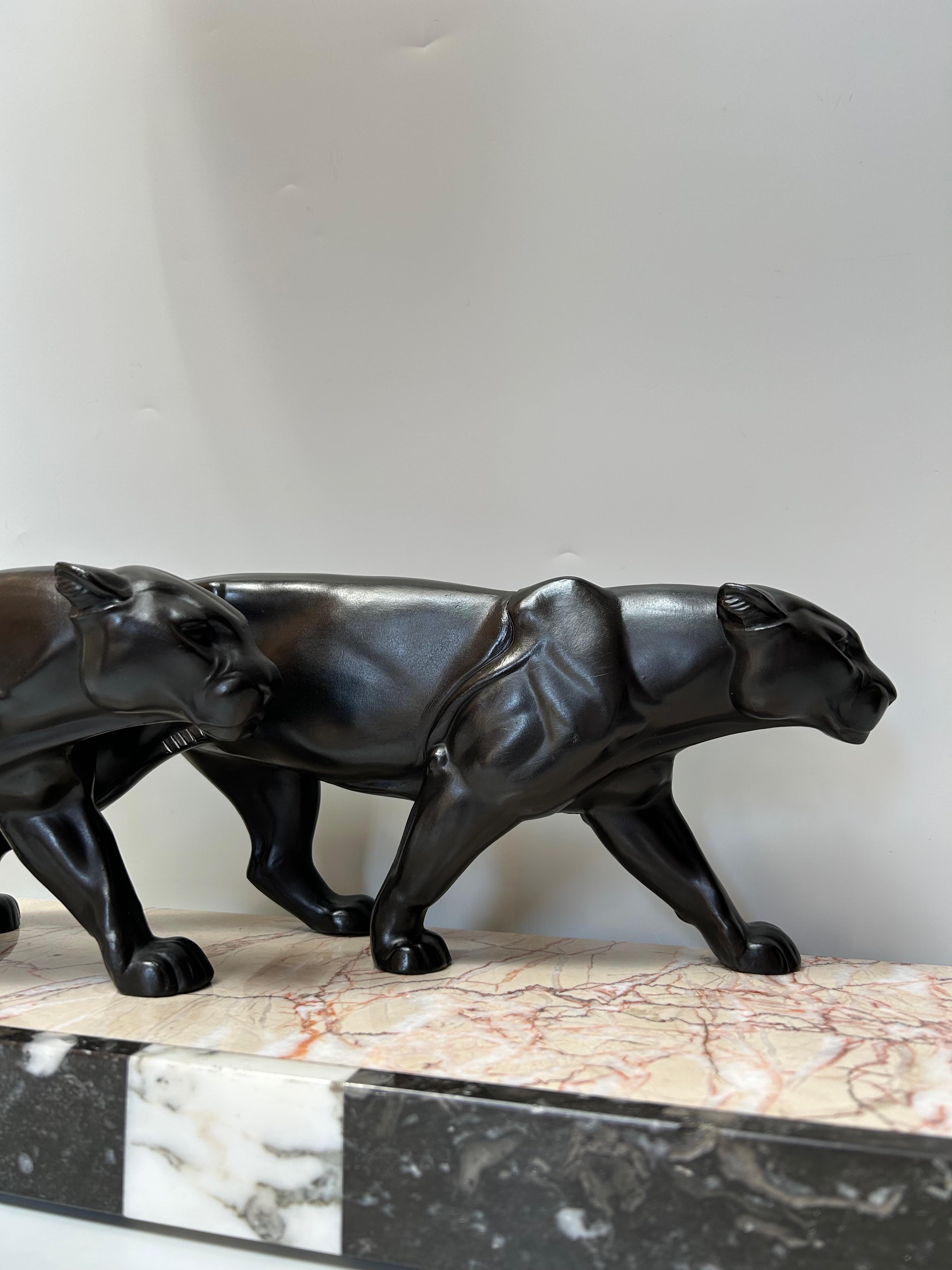 Panthère Art déco par Leducq Excellent état - En vente à NANTES, FR