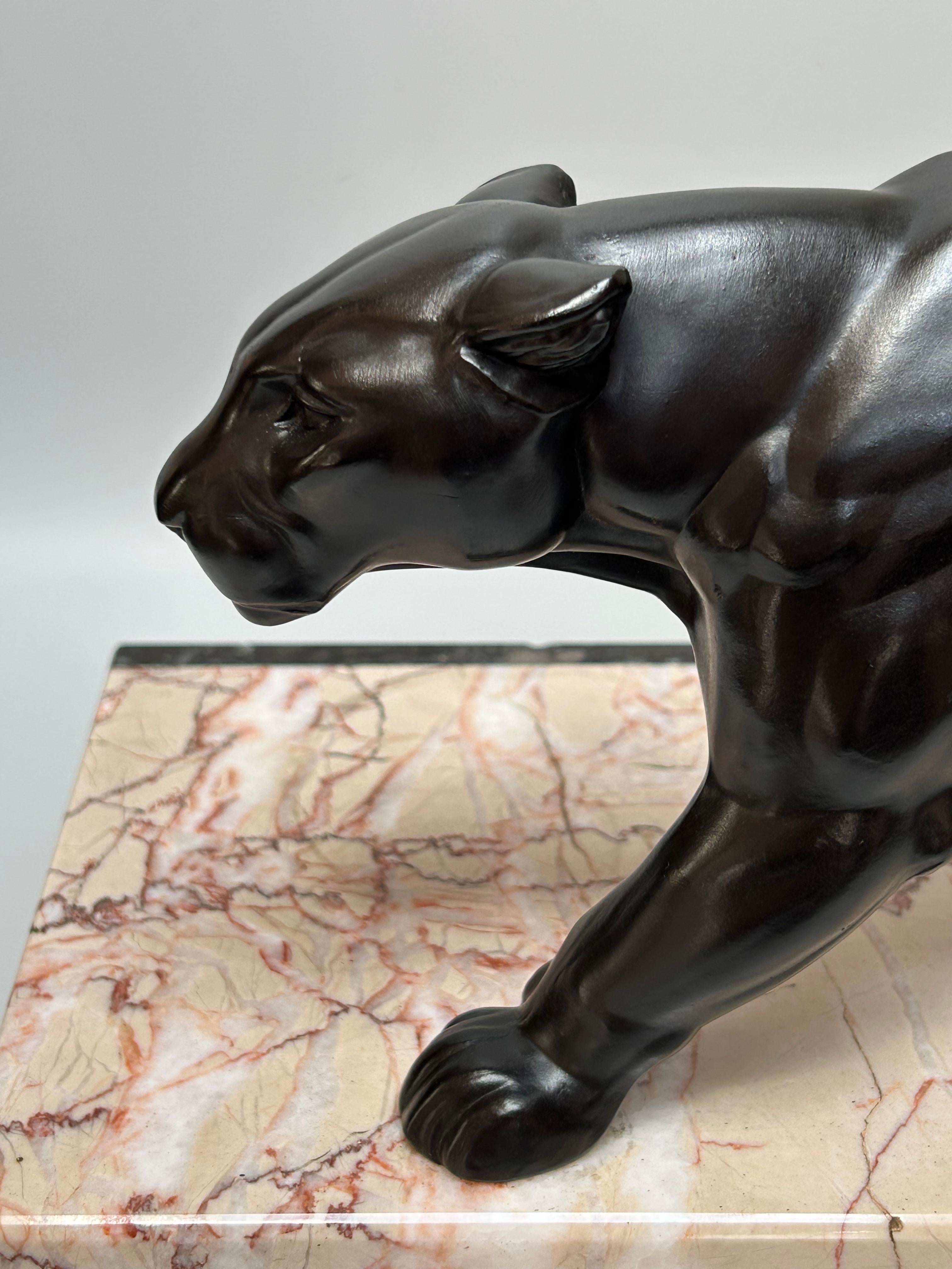 Panthère Art déco par Leducq en vente 1