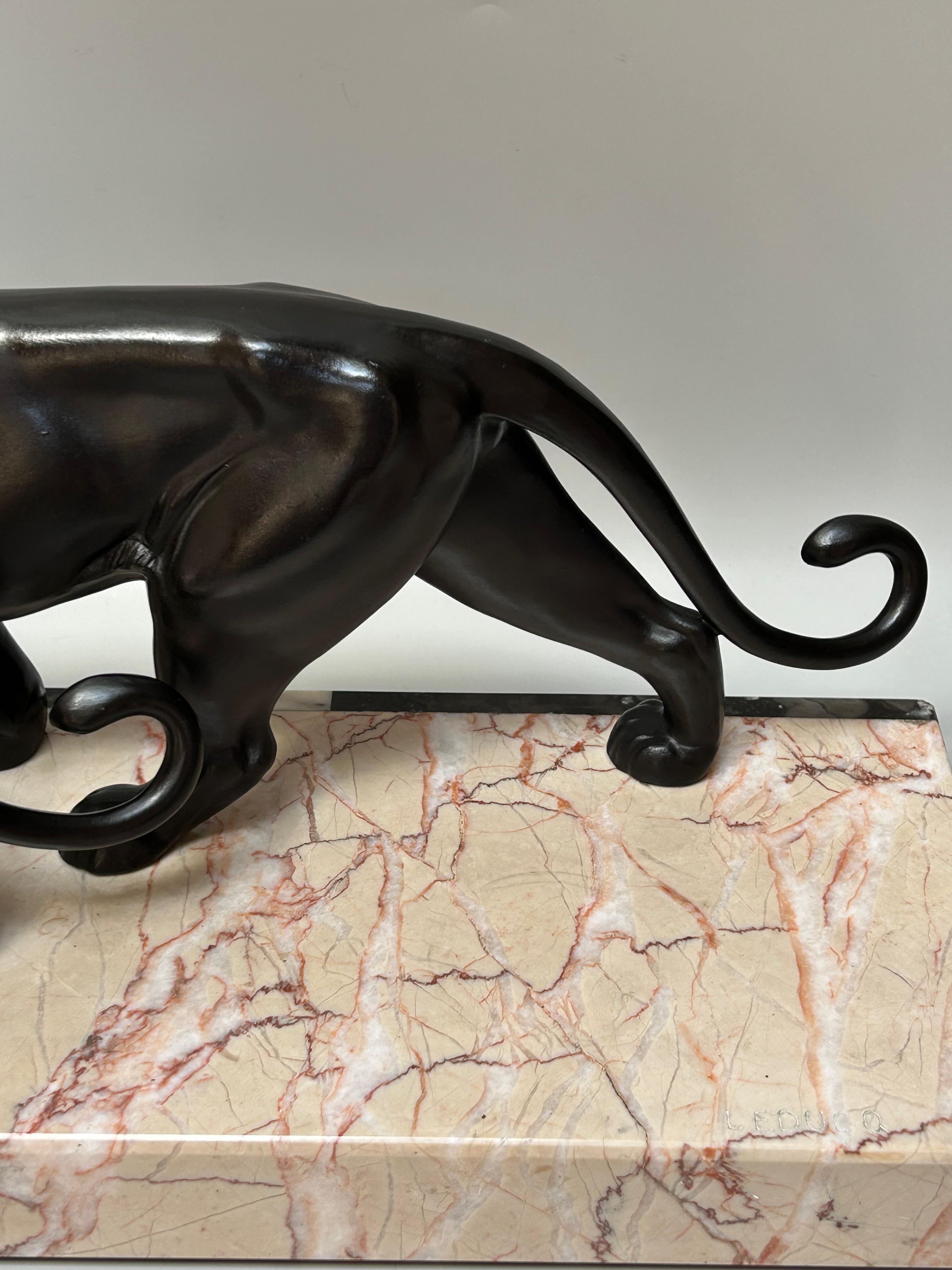 Panthère Art déco par Leducq en vente 3