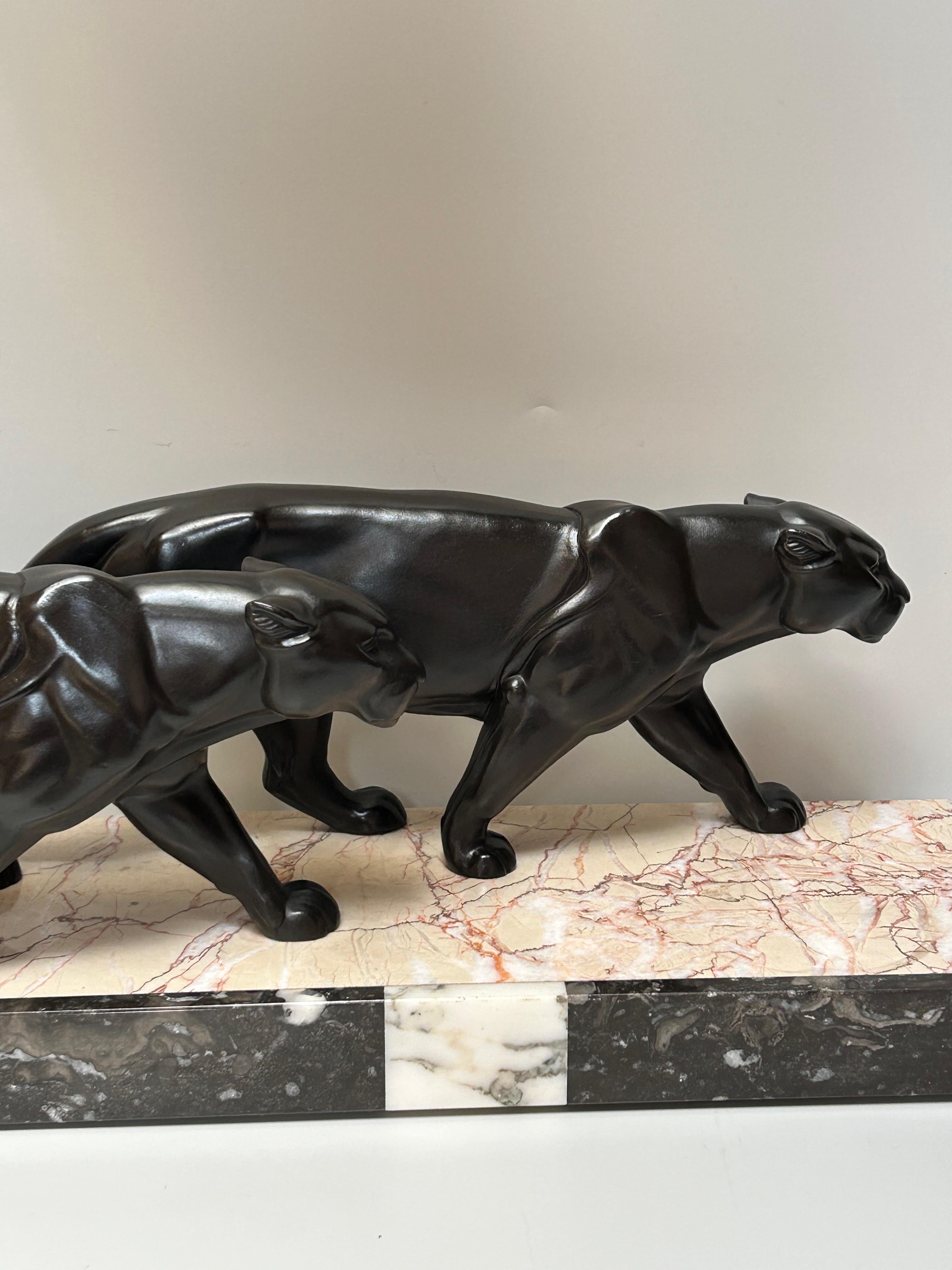 Panthère Art déco par Leducq en vente 4