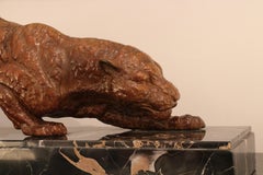 Art Deco Panther Sculpture