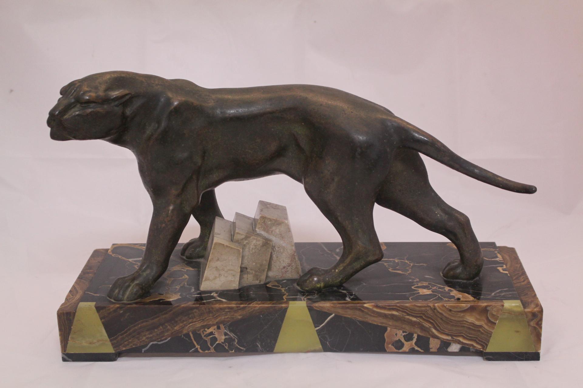Art Deco Panther Sculpture 1