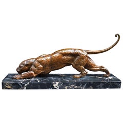 Art Deco Panther Sculpture