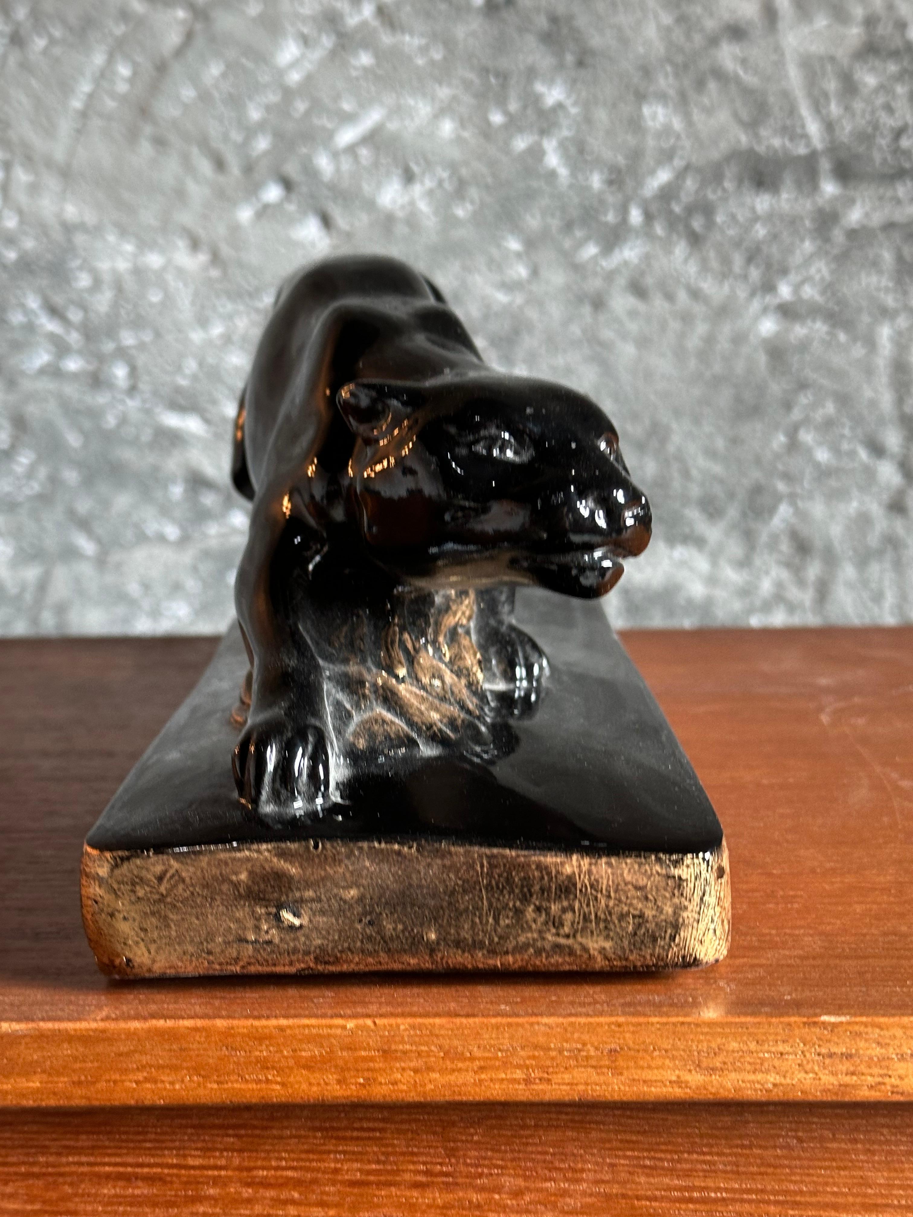Art Deco Panther Sculpture, france 1935 For Sale 2