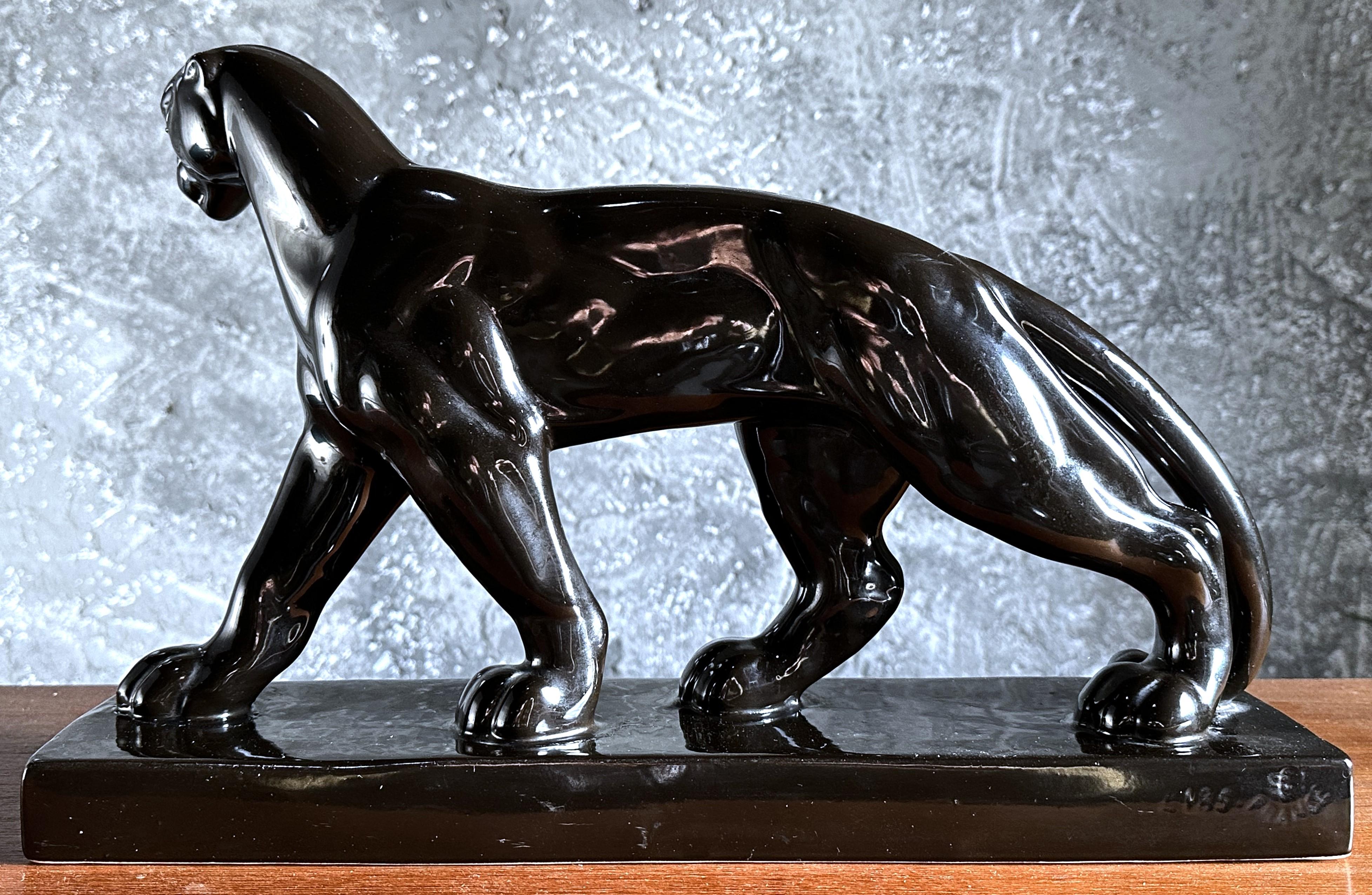 Panther-Skulptur im Art déco-Stil, Frankreich, 1938 im Angebot 6