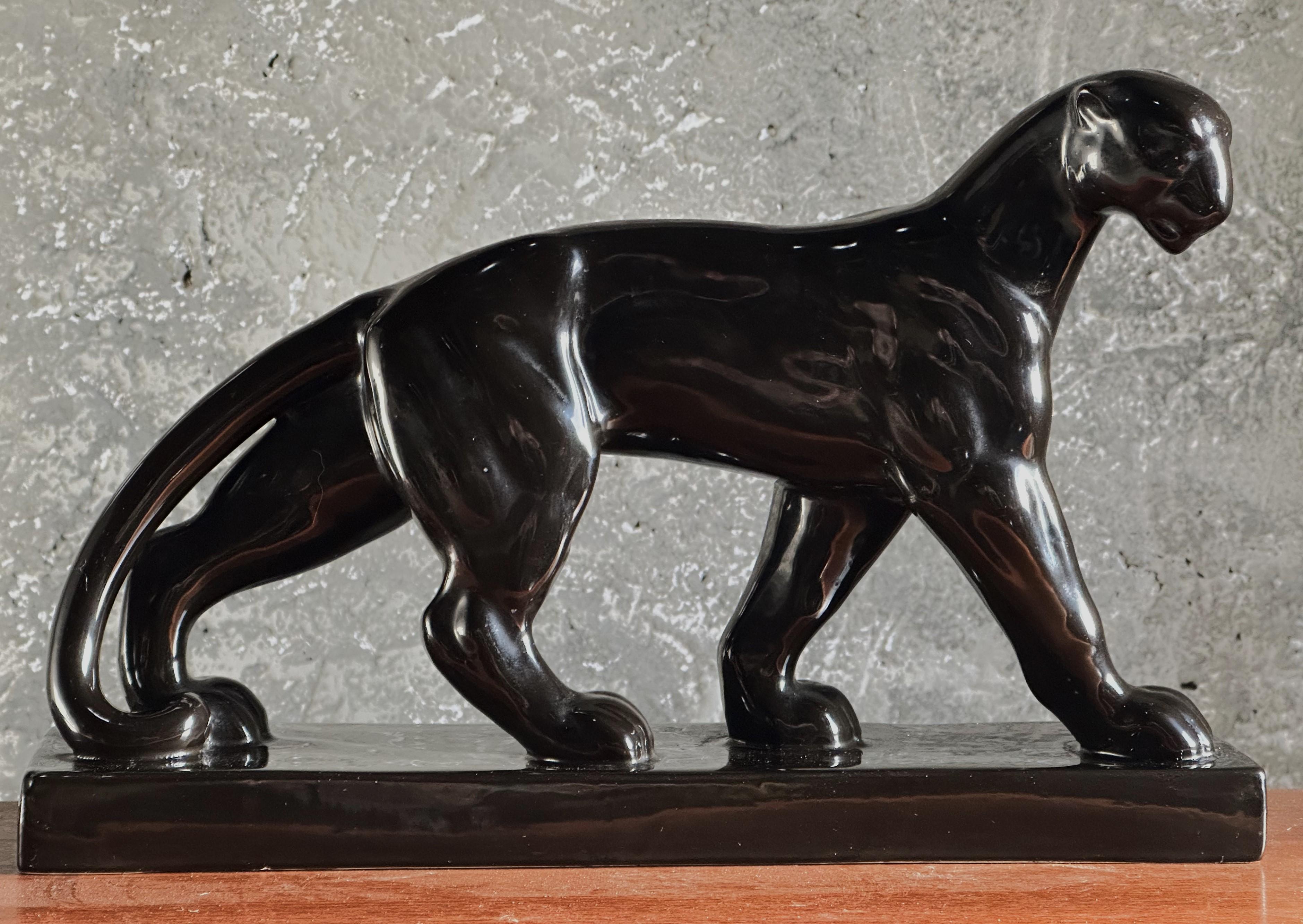 Panther-Skulptur im Art déco-Stil, Frankreich, 1938 im Angebot 14