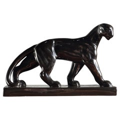 Art Deco Panther Sculpture, France, 1938