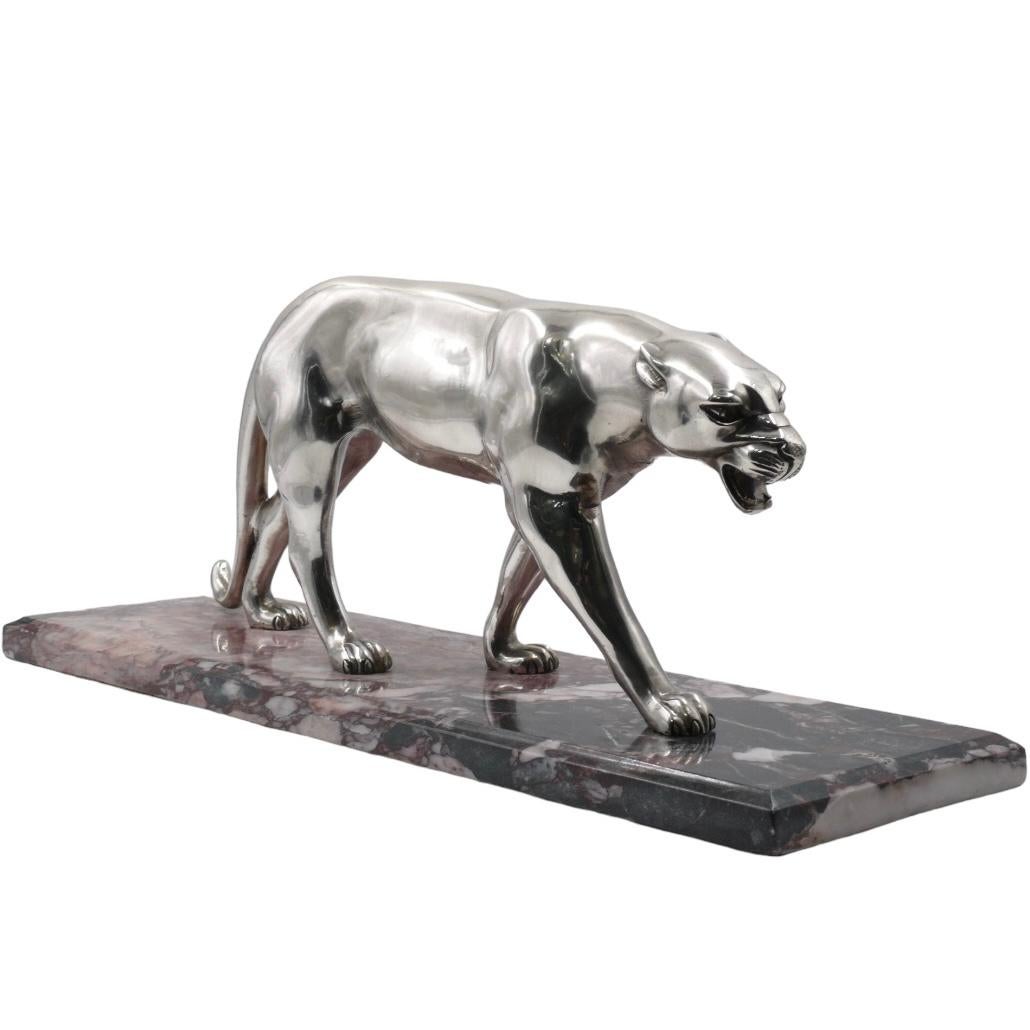 Art Deco Art deco panther sculpture France
