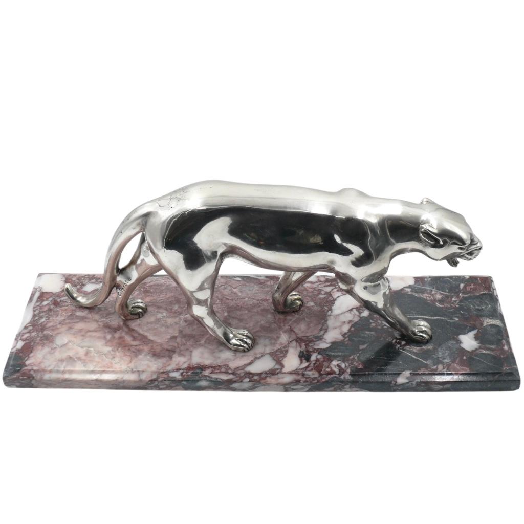 Escultura art déco pantera Francia Francés en venta