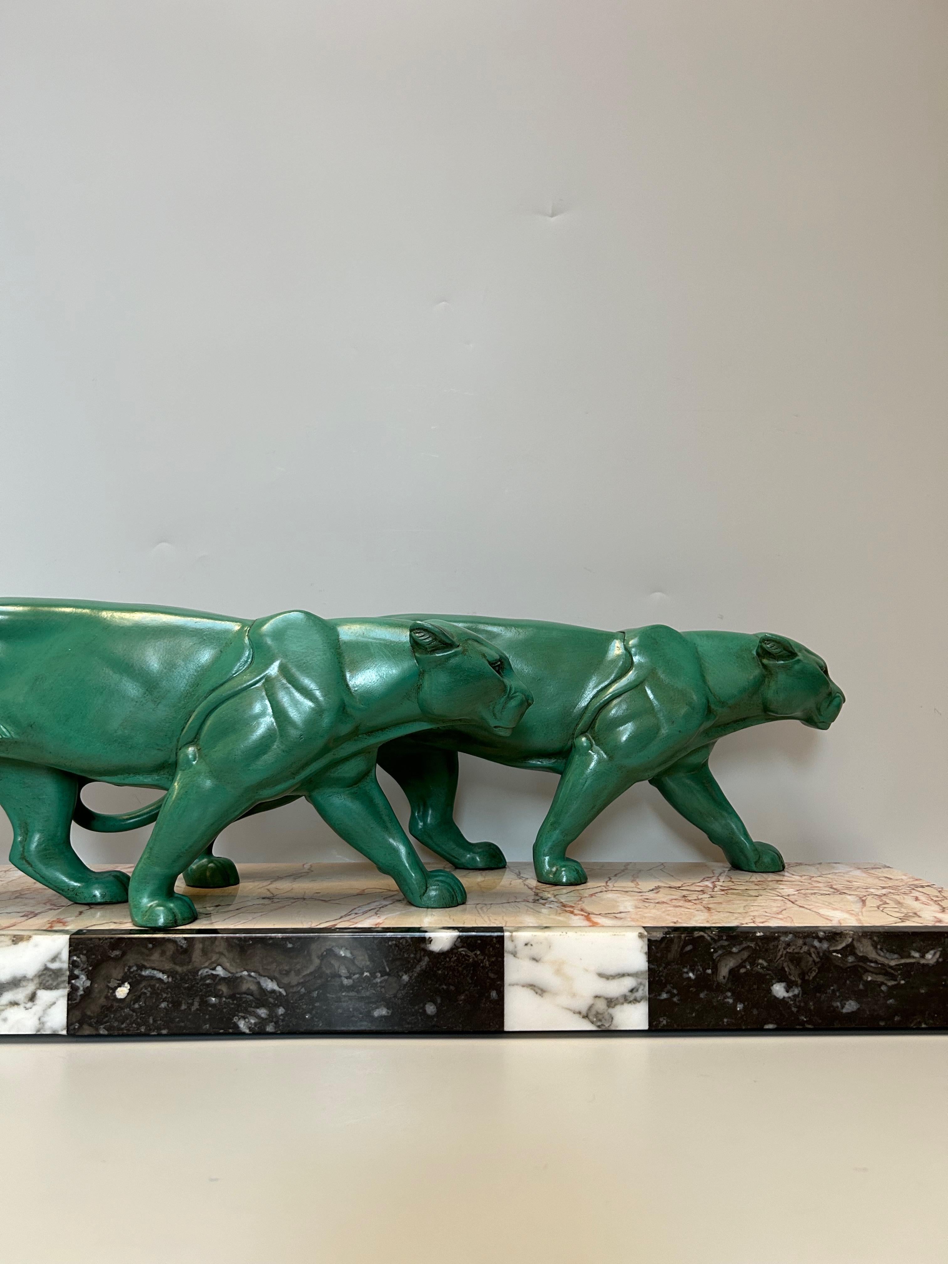 Art Deco Panther signed Leducq 4