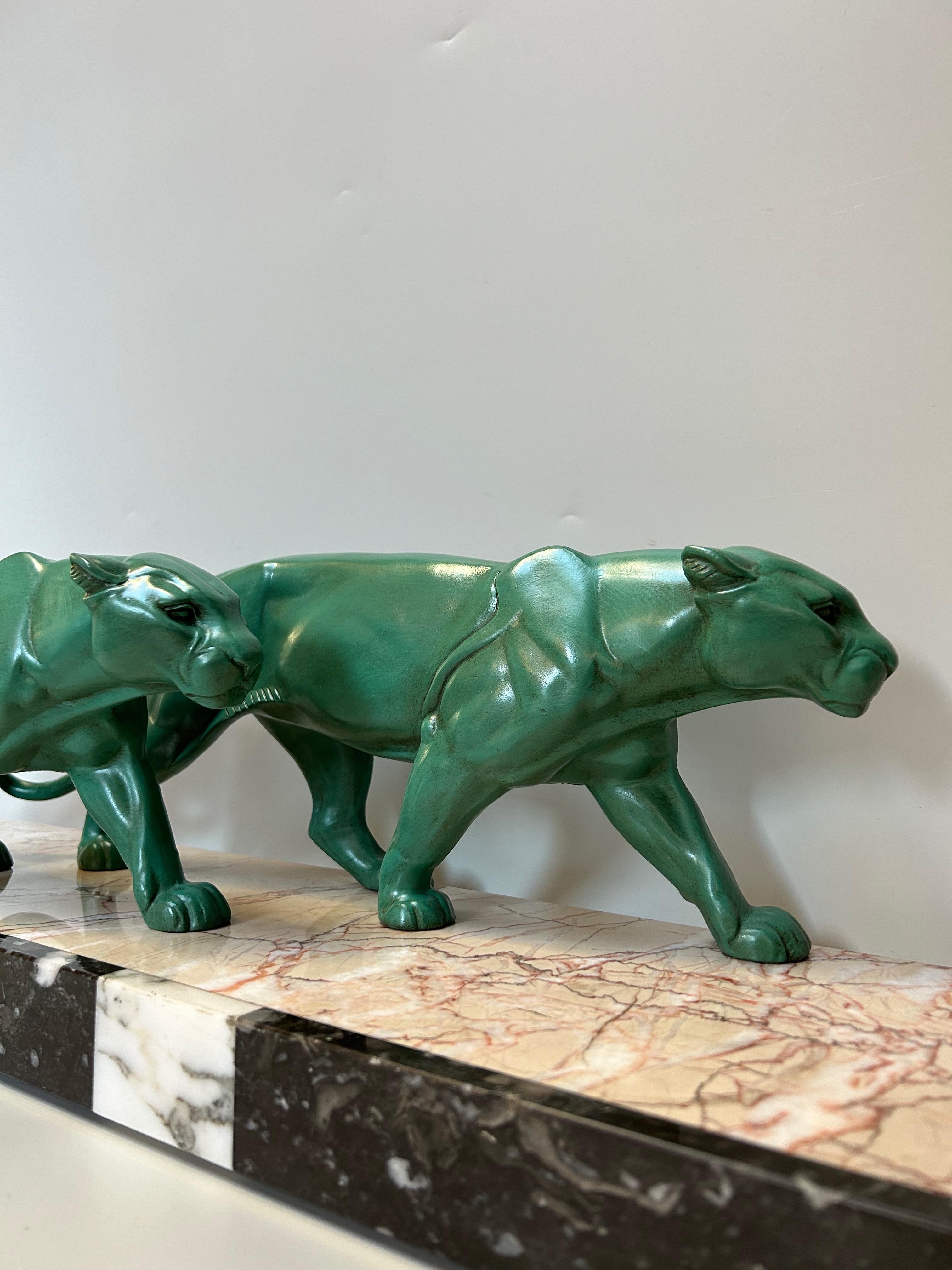 French Art Deco Panther signed Leducq