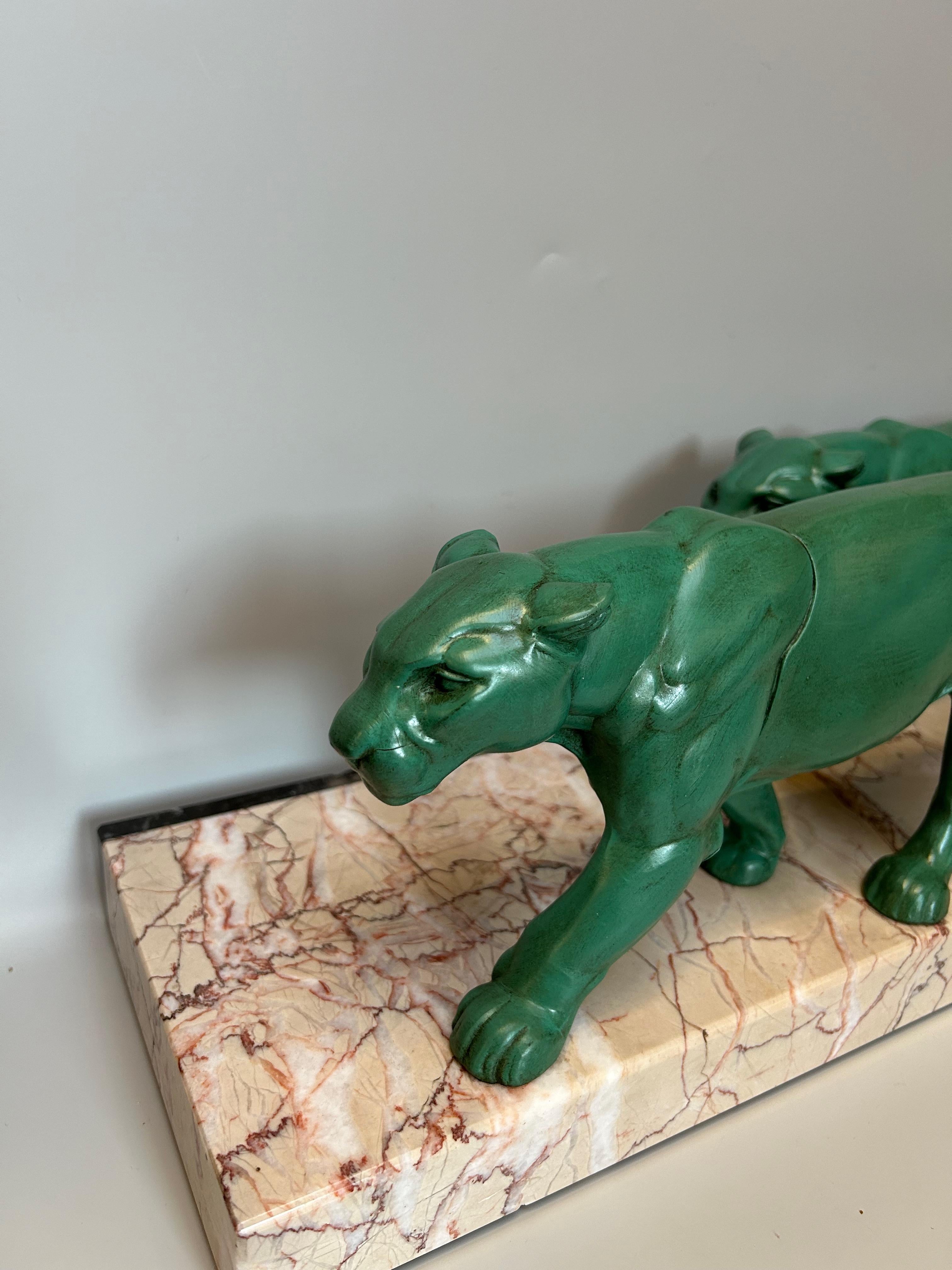 Art Deco Panther signed Leducq 1