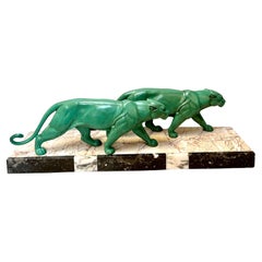 Art Deco Panther signed Leducq
