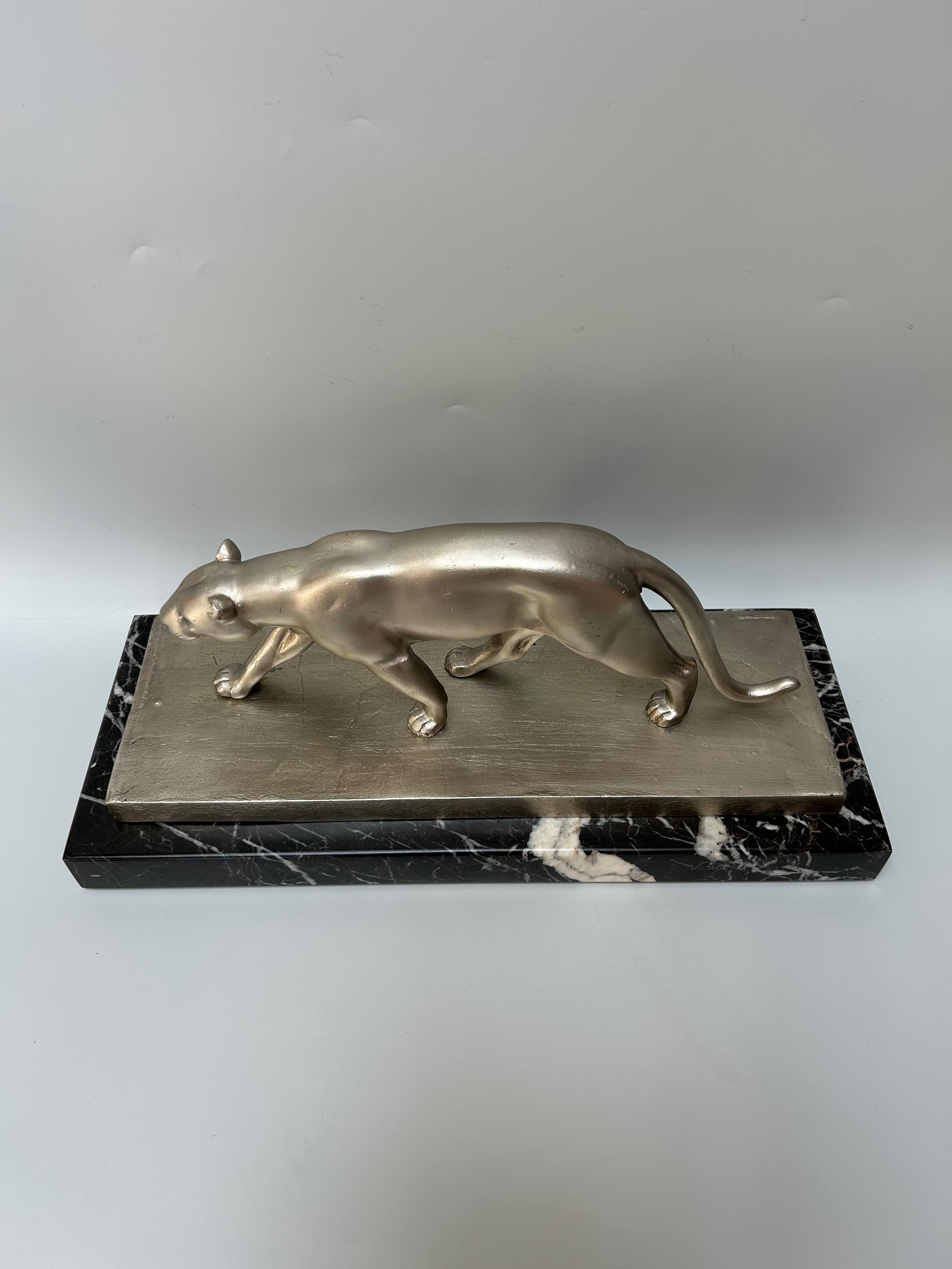 Panthère Art Déco signée V. Demanet en vente 4