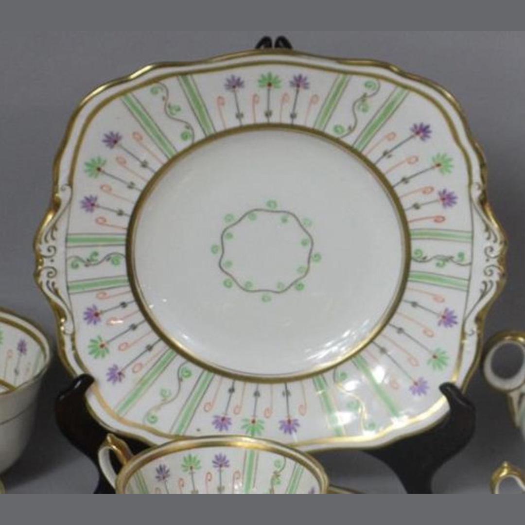 British Paragon Art Deco 30 Pcs Tea Service For Sale