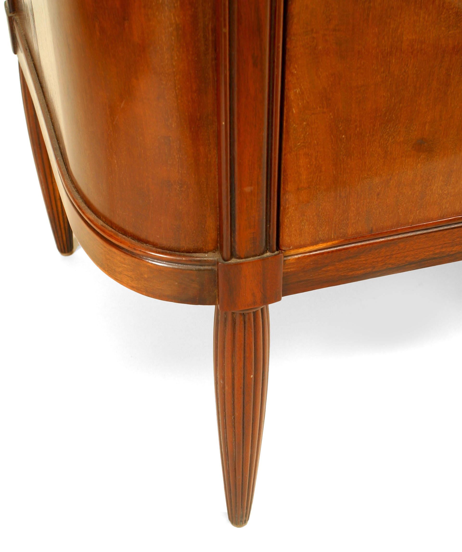 French Art Deco Dufrene Mahogany & Marble Commode For Sale 5