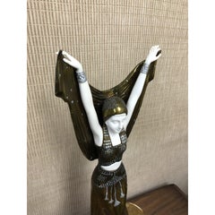 Art Deco Paris Ballet Dancer Sculpture by D.H. Chiparus & Etling Paris