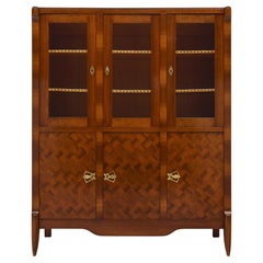 Art Deco Parquet French Bookcase
