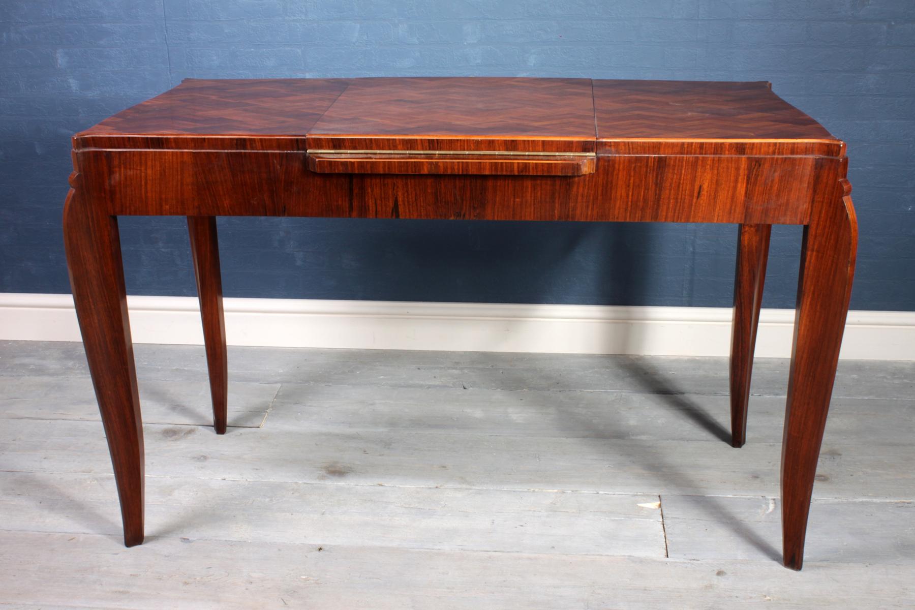 Art Deco Parquetry Dressing Table, circa 1950 In Excellent Condition In Paddock Wood, Kent