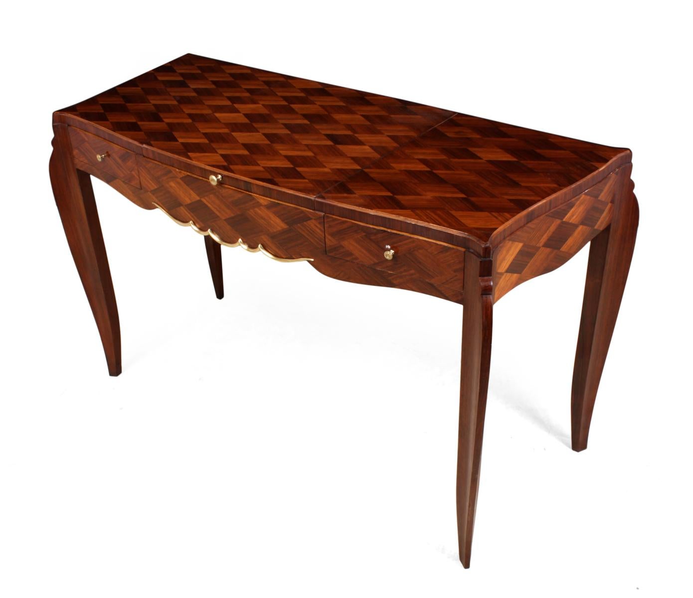 Art Deco Parquetry Dressing Table, circa 1950 3