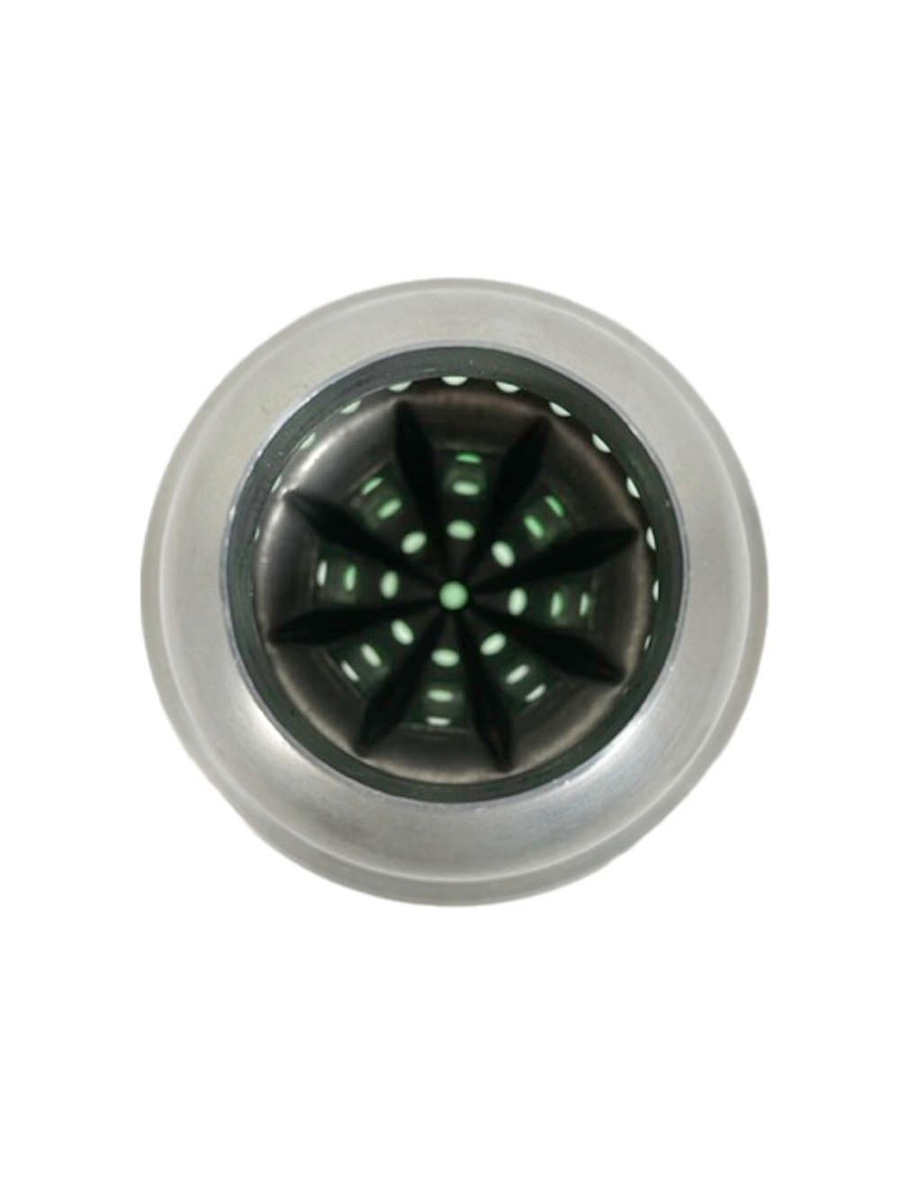 20th Century Art Deco, Party Line Cocktail Shaker by Paden City Glass with Built-in Reamer