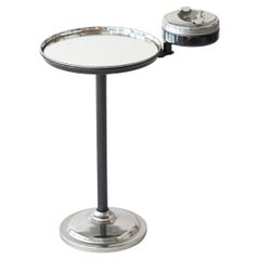 Art Deco Table with a Mirror Top and a Side Ash-Tray