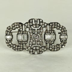 Art Deco Paste Brooch France