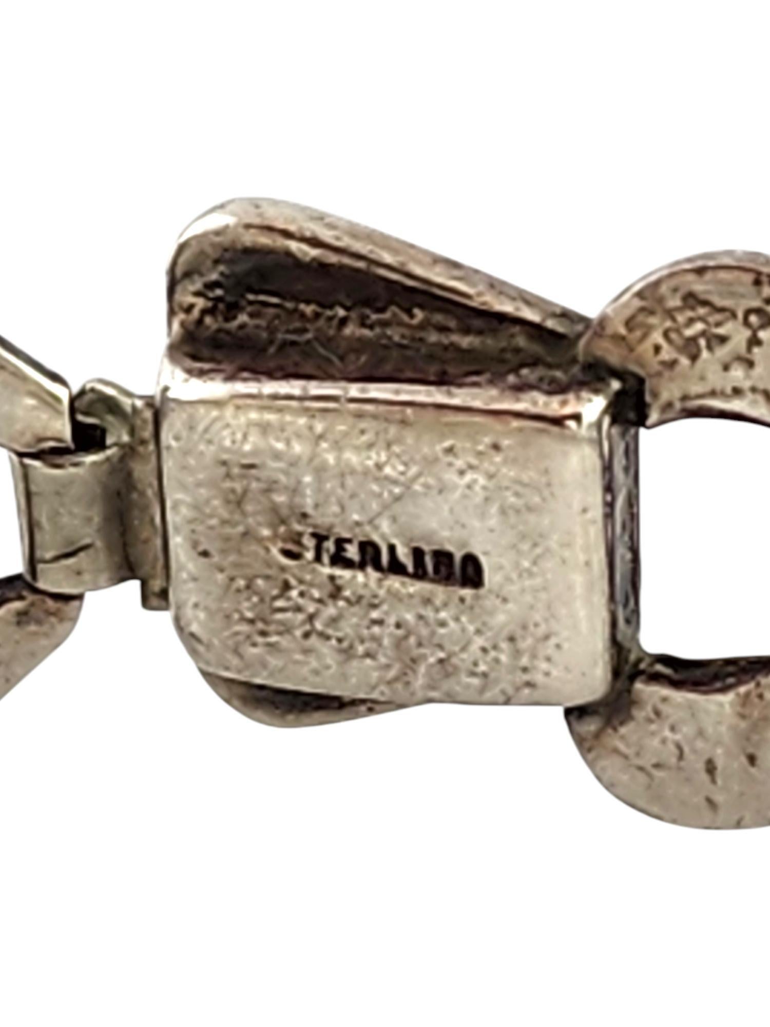 Art Deco Paste Stones Sterling Silver Bracelet #20062 For Sale 1