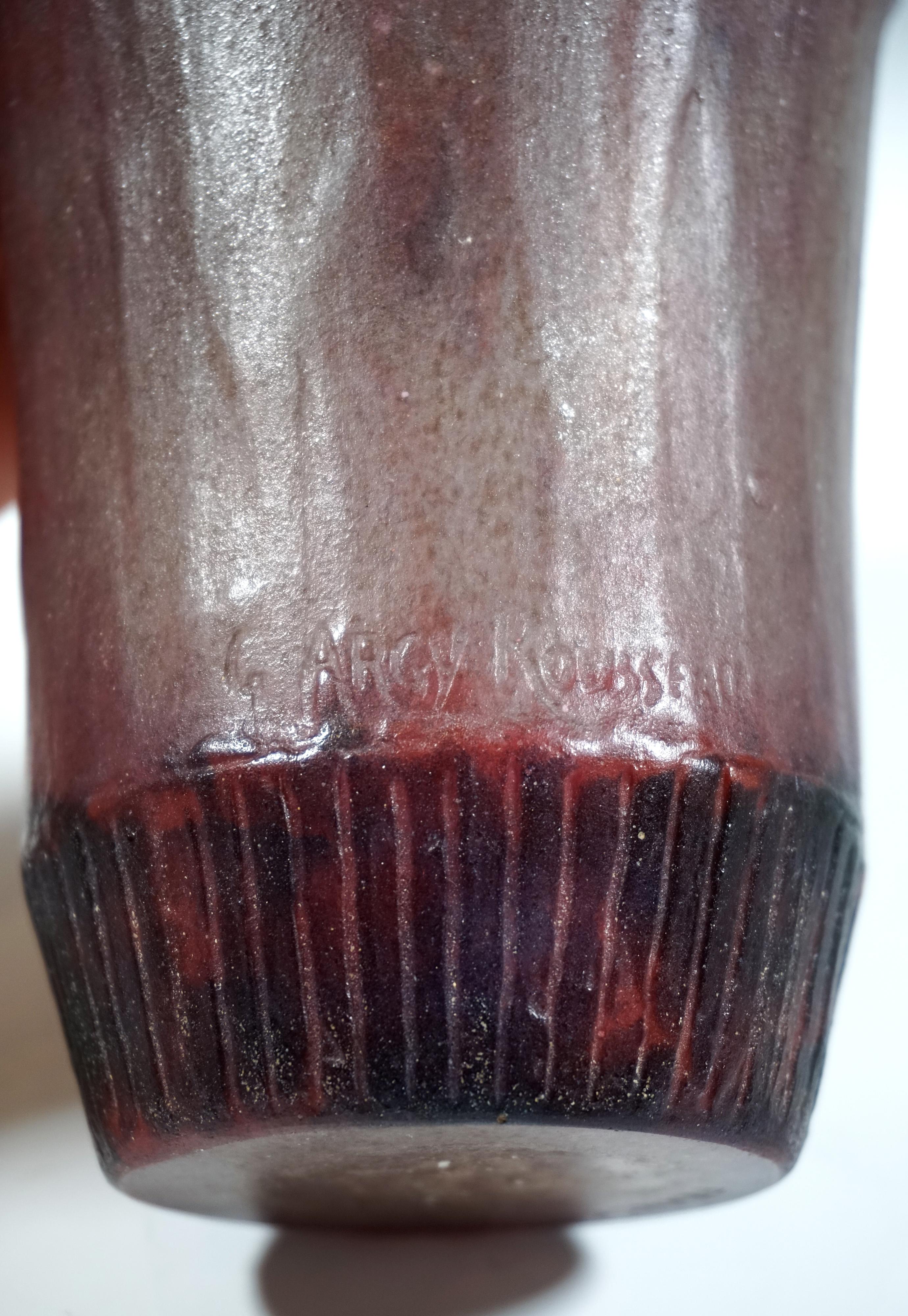 Art Déco Pâte de Verre Beaker 'Fruits Et Volutes', Gabriel Argy-Rousseau, Paris In Good Condition In Vienna, AT