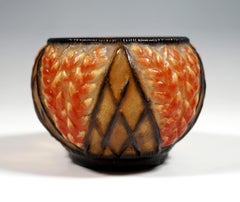 Art Deco Pâte De Verre Bowl 'Ceres' by Gabriel Argy-Rousseau, Paris, ca 1925