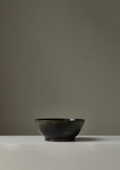 Art Deco Patinated Bronze Bowl by "Njal" Denmark, 1930s