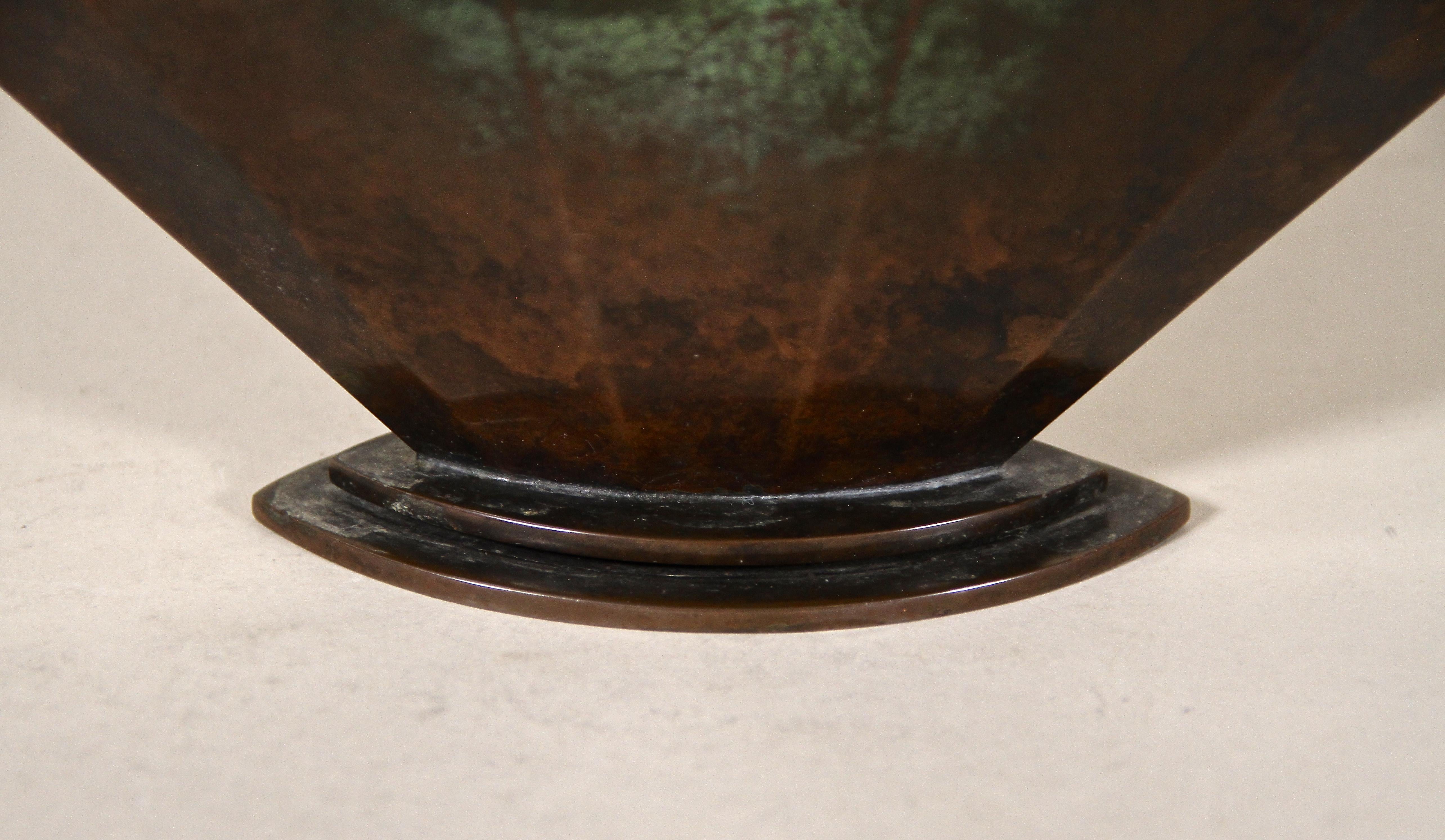 Art Deco Patinated Bronze Jardiniere/ Vase, Denmark ca. 1920 5