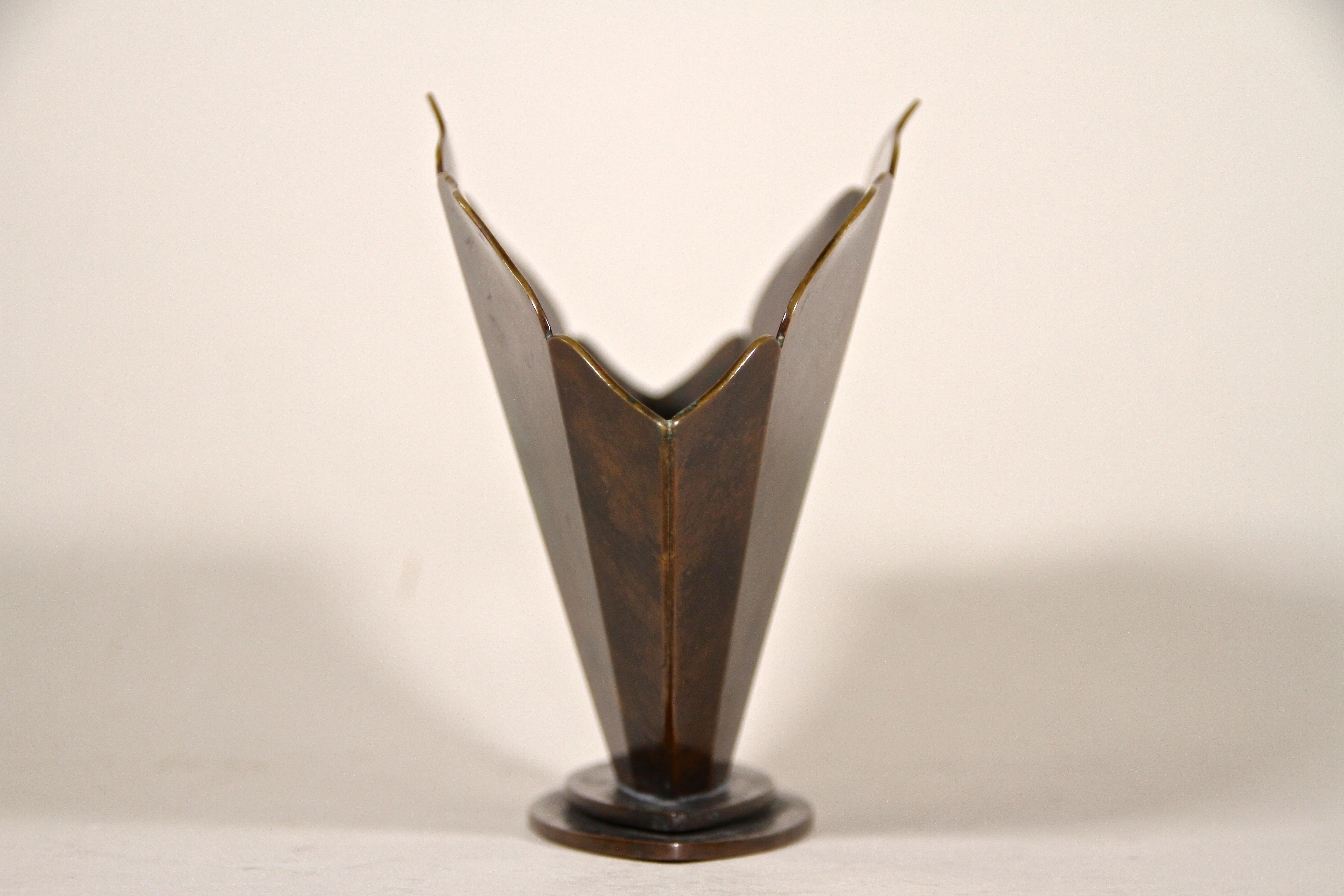 Art Deco Patinated Bronze Jardiniere/ Vase, Denmark ca. 1920 1