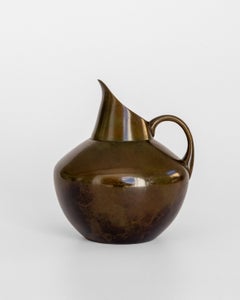 Art Deco Vase / Krug aus patinierter Bronze von GAB, Schwedische Grace-Ära, 1930er Jahre