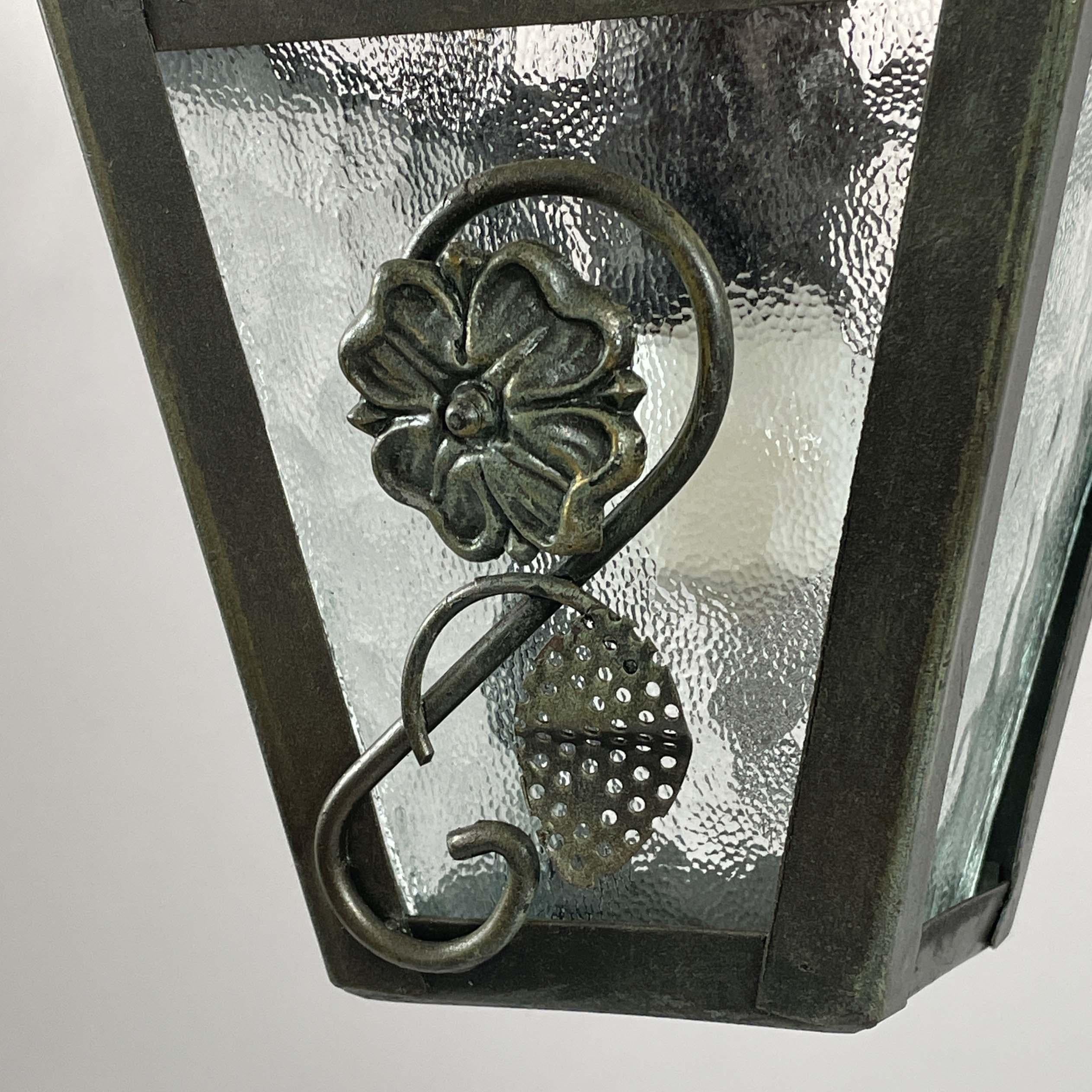 Lanterne Art Déco en fonte patinée, Suède, années 1930 en vente 1