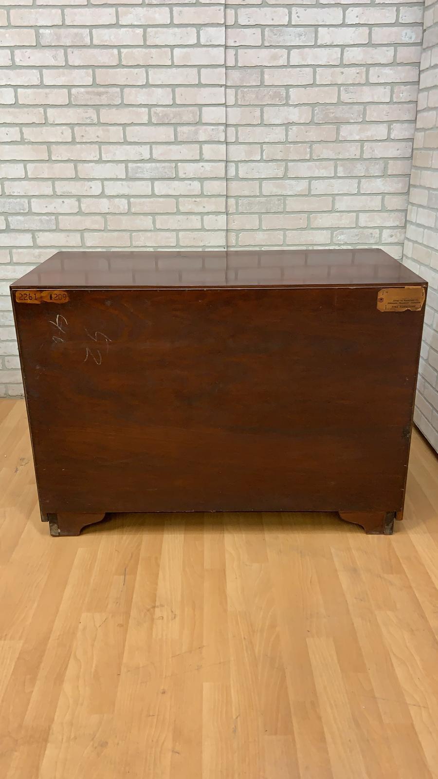Hand-Crafted Art Deco Paul Frankl for Johnson Furniture Mahogany and Cork Buffet Cabinet For Sale