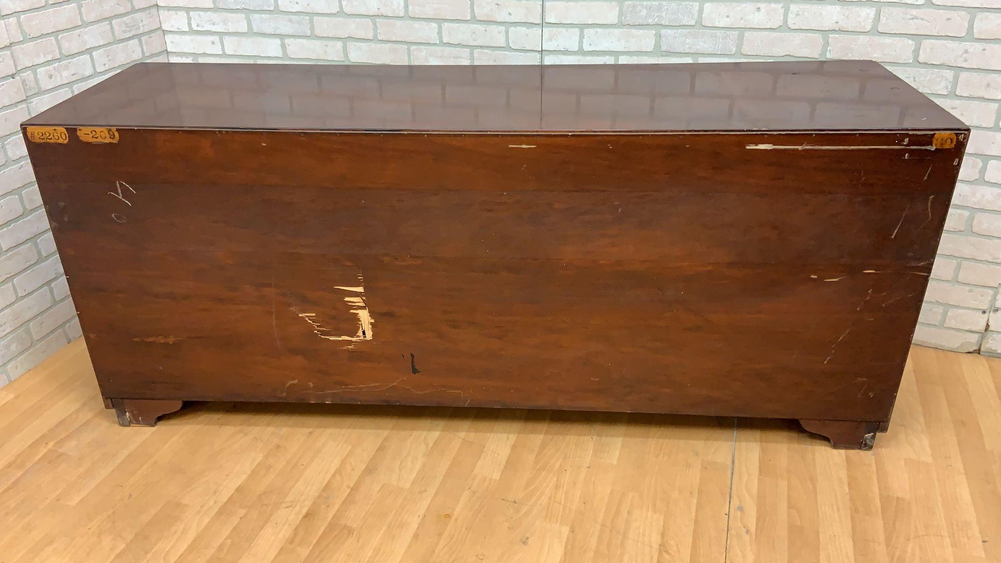 Art Deco Paul Frankl for Johnson Furniture Mahogany and Cork Sideboard For Sale 1