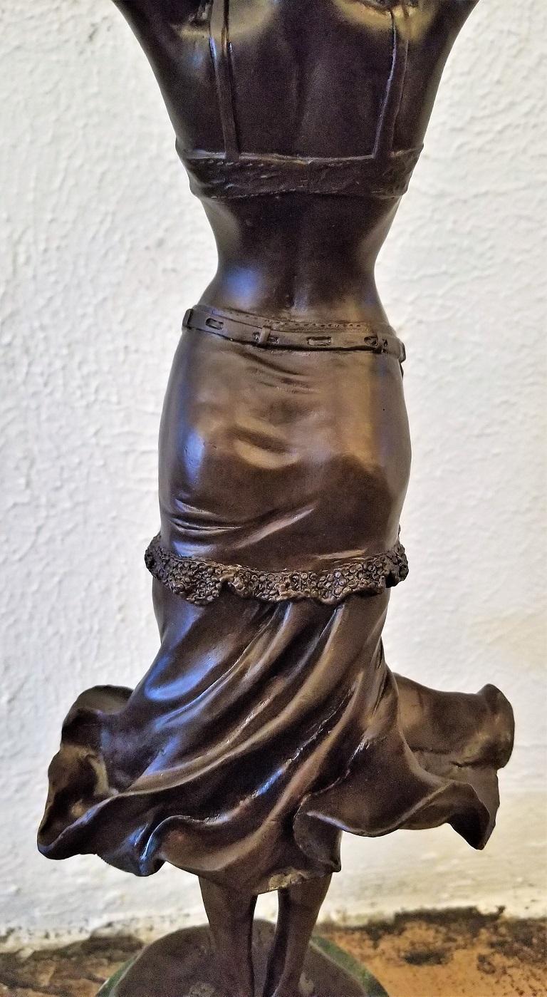 Art Deco Paul Philippe Bronze Lady Dancer 3