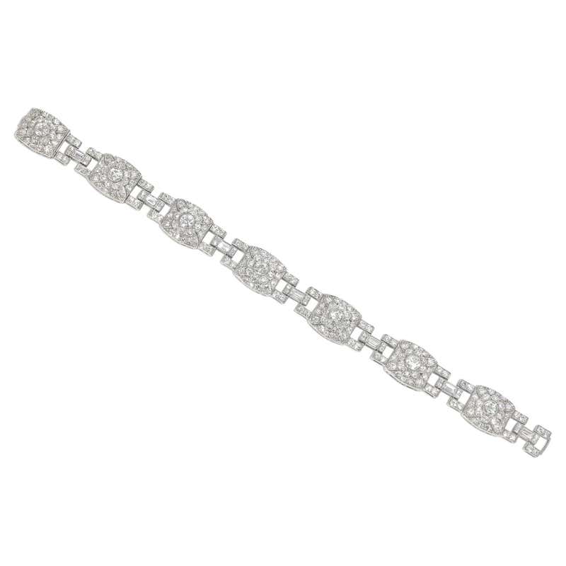 1920s Bracelets - 359 For Sale at 1stDibs | art deco diamond bracelet ...