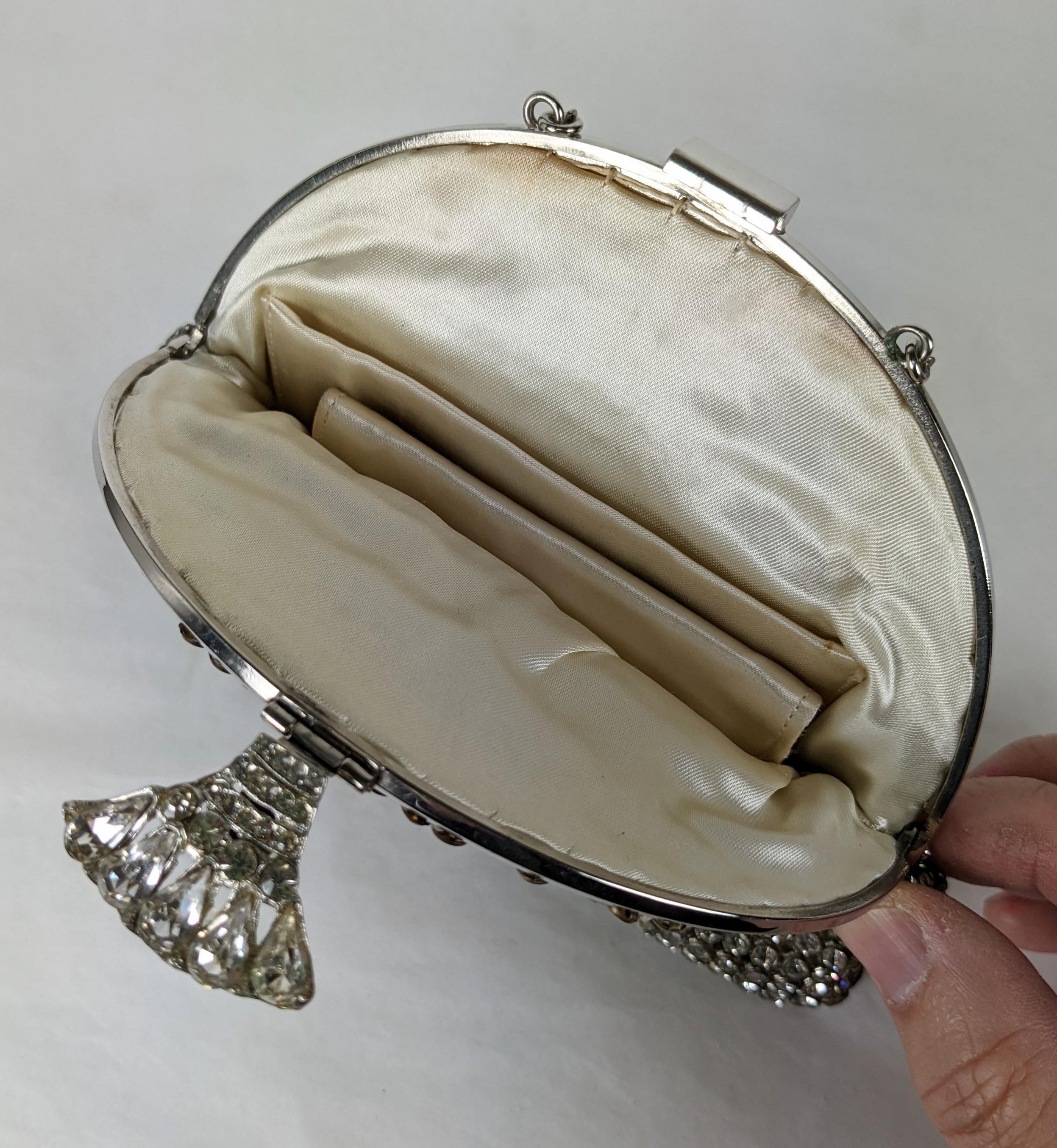 Art Deco Pave Rhinestone Bag In Good Condition In New York, NY