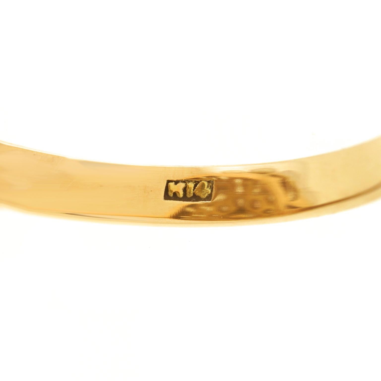 Art Deco Pearl-Set Gold Ring 1