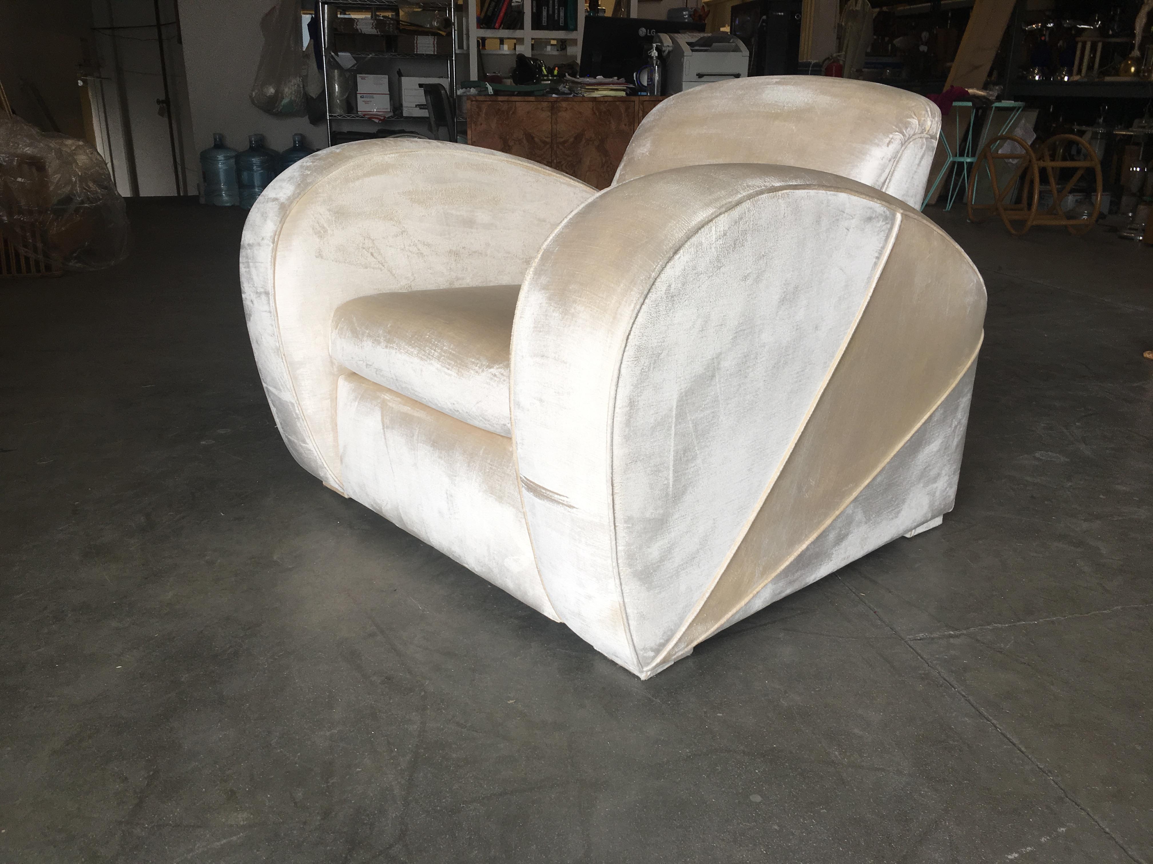 abstract club chair